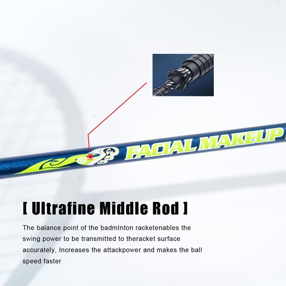 LP 9U G5 22-32Lbs Peking Opera Double Sided Color Professional Full Carbon Fiber Badminton Racket with Gift Box, Racquet for Outdoor Sports Including 1 Flannel Bag, 2 Grips Tapes