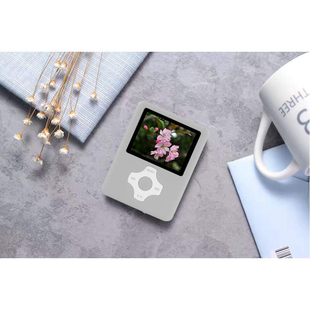 Crillutar 16GB MP3 Player MP4 Player Music Player With Micro SD Card Slot, Expandable Up To 32GB, Supporting Music Player Video player Photo Viewer and E-Book (Silver)