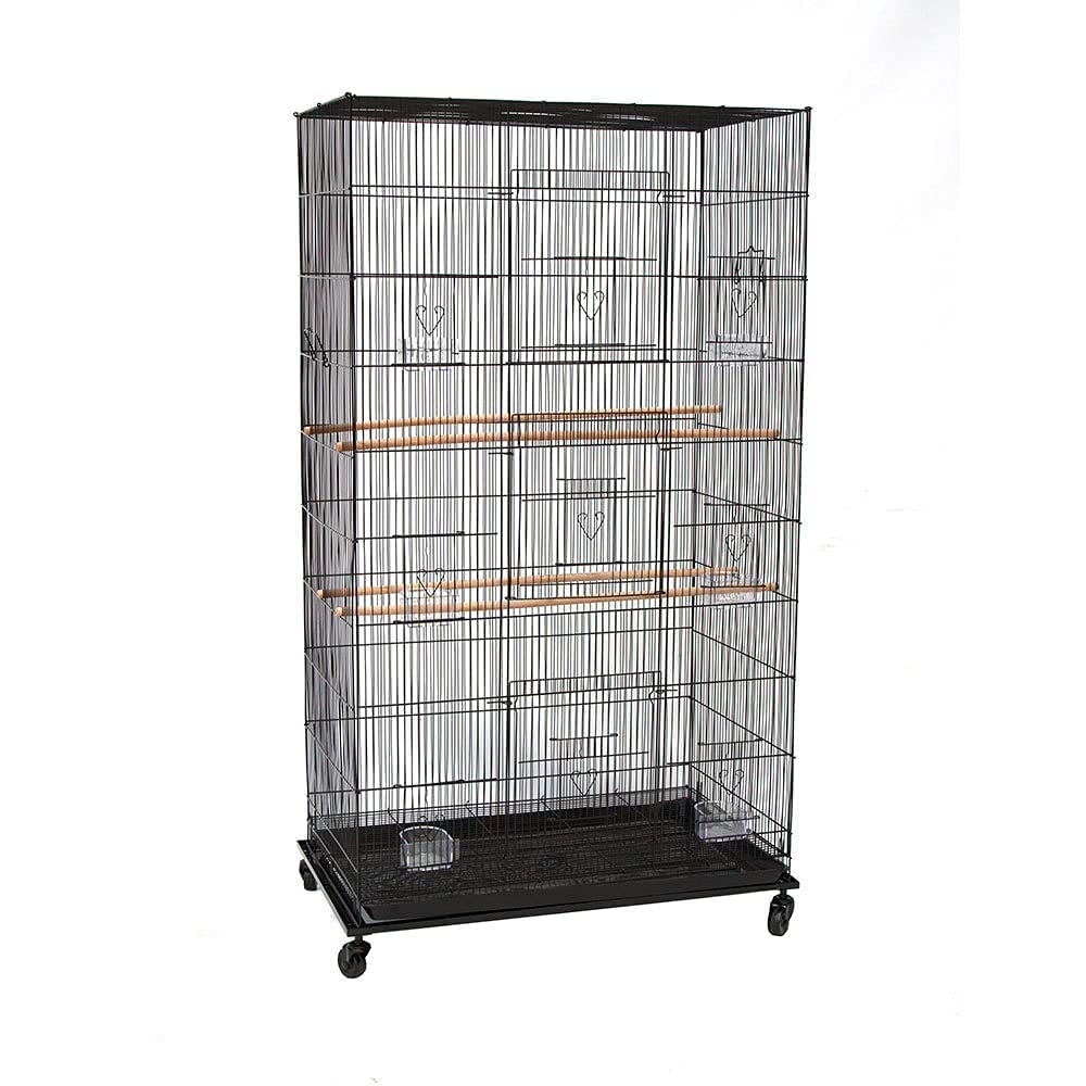 Bird cage for Budgies, Finches, Love Birds, Cocktails, Cuttlefish Bone Holder, 6 Cups, 3 Perch Sticks with 4 Side Doors Dimension :L-78cm W-48cm H-140 cms(Colors May Vary) (B0CV137JB1) Amazon Price History, Amazon Price Tracker