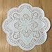 PEPPERLONELY 12 Inch White French Lace Paper Doilies 50 Count