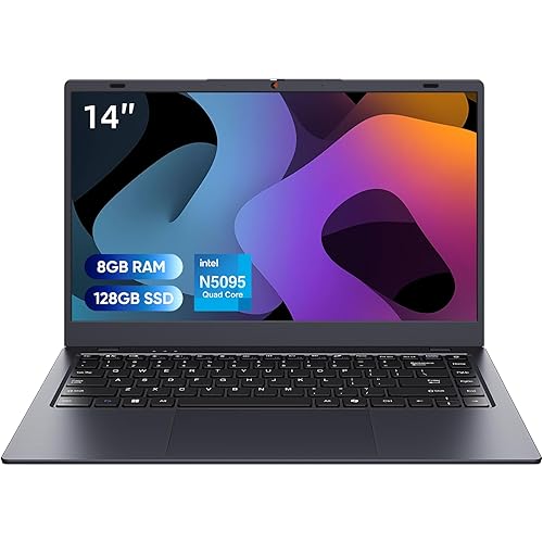 MARGOLAI 14 inch Laptop Computer, 8GB DDR4 RAM 128GB SSD, 4-Core Processor (Up to 2.9GHz), Thin & Portable Notebook PC, Win11 Pro, WiFi, BT4.2