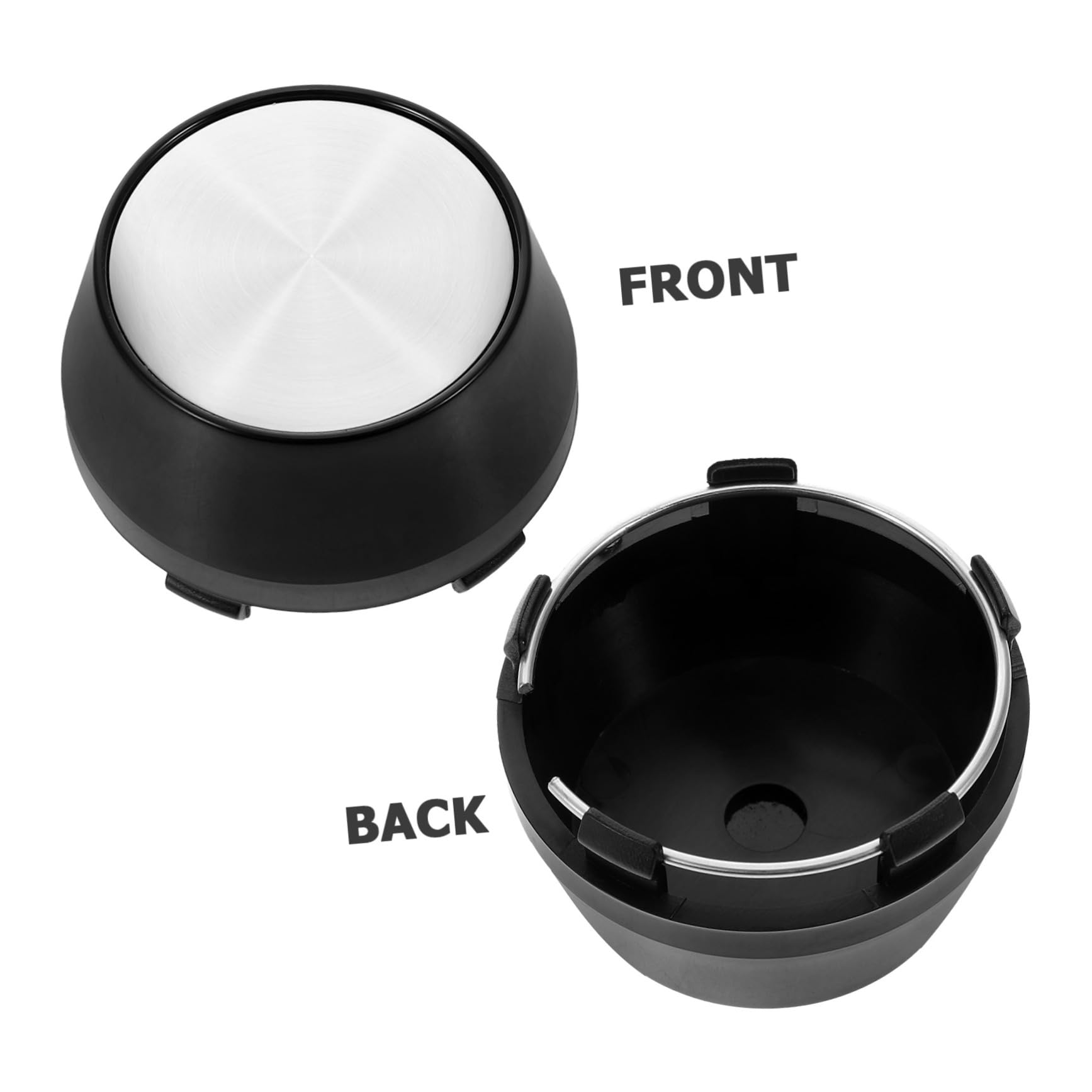 GLEAVI 4pezzi Coprimozzi Ruota Coprimozzi Ruota Auto Veicolo Realizzati in Alluminio ABS Protezione da Sporcizia