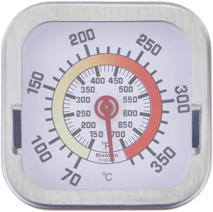 Brannan BBQ Thermometer - Barbeque Grill Smoker Pit Temperature Gauge