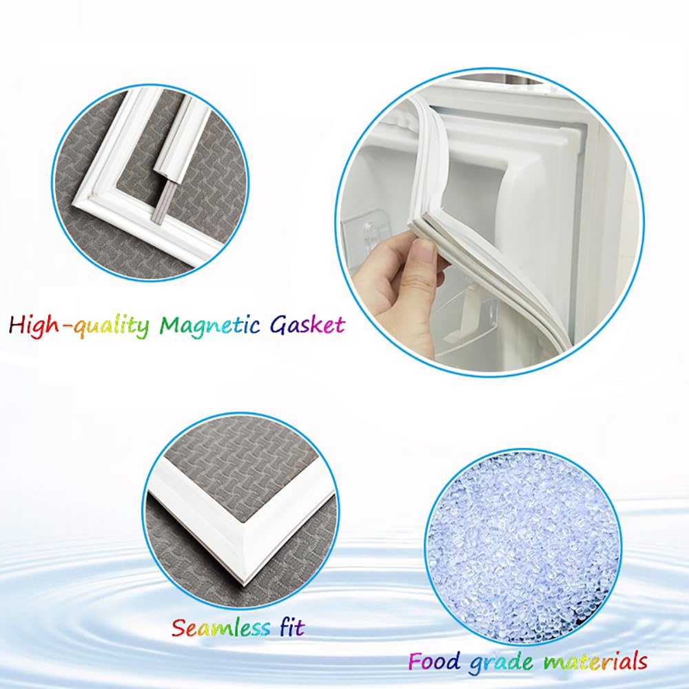 Joint De Porte Réfrigérateur Sur Mesure - Profil Magnétique En Caoutchouc PVC - Noir, Gris, Blanc - Remplacement étanchéité