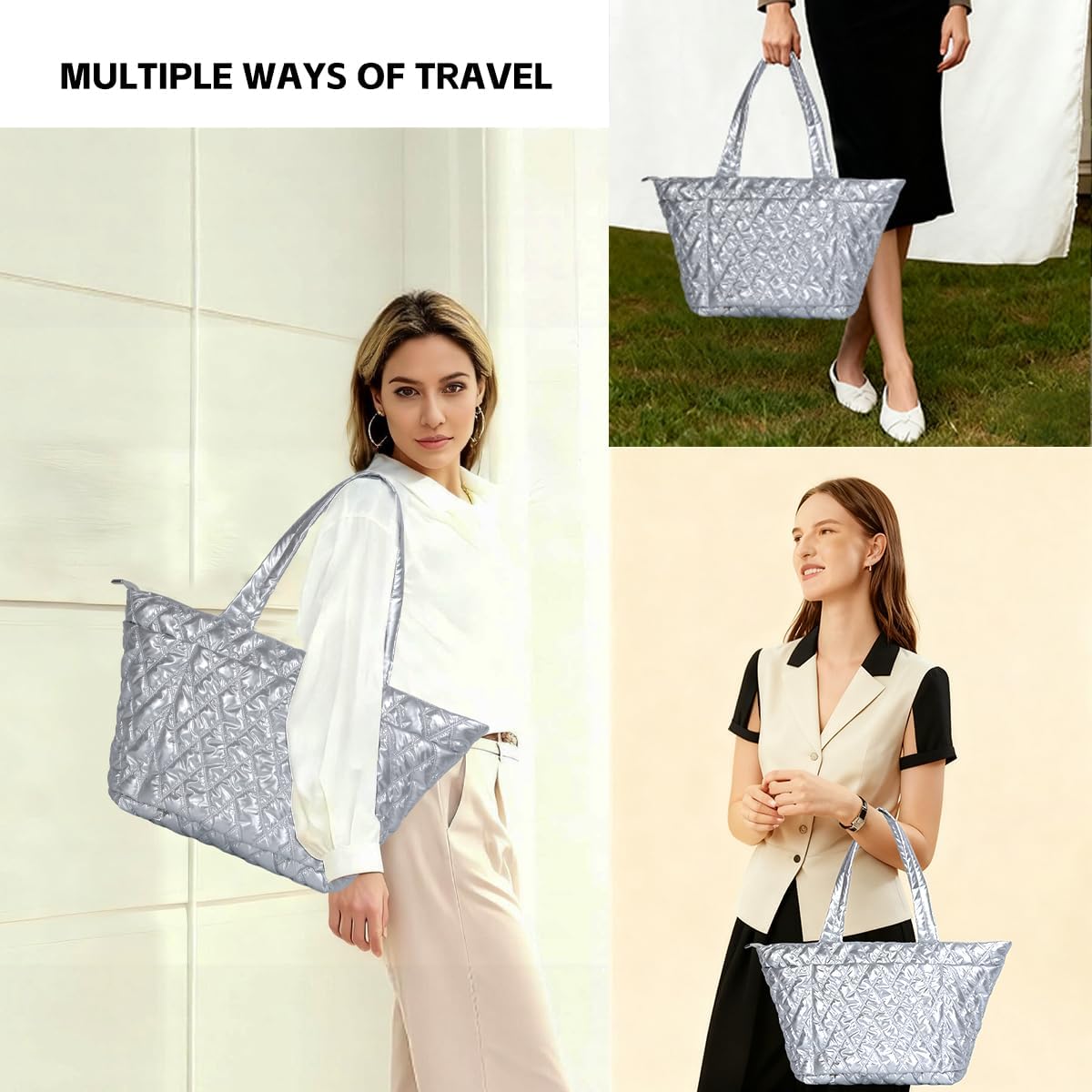 BUG Lightweight Women Laptop Tote Bag for Work, Casual Handbag for Travel Beach College Teacher