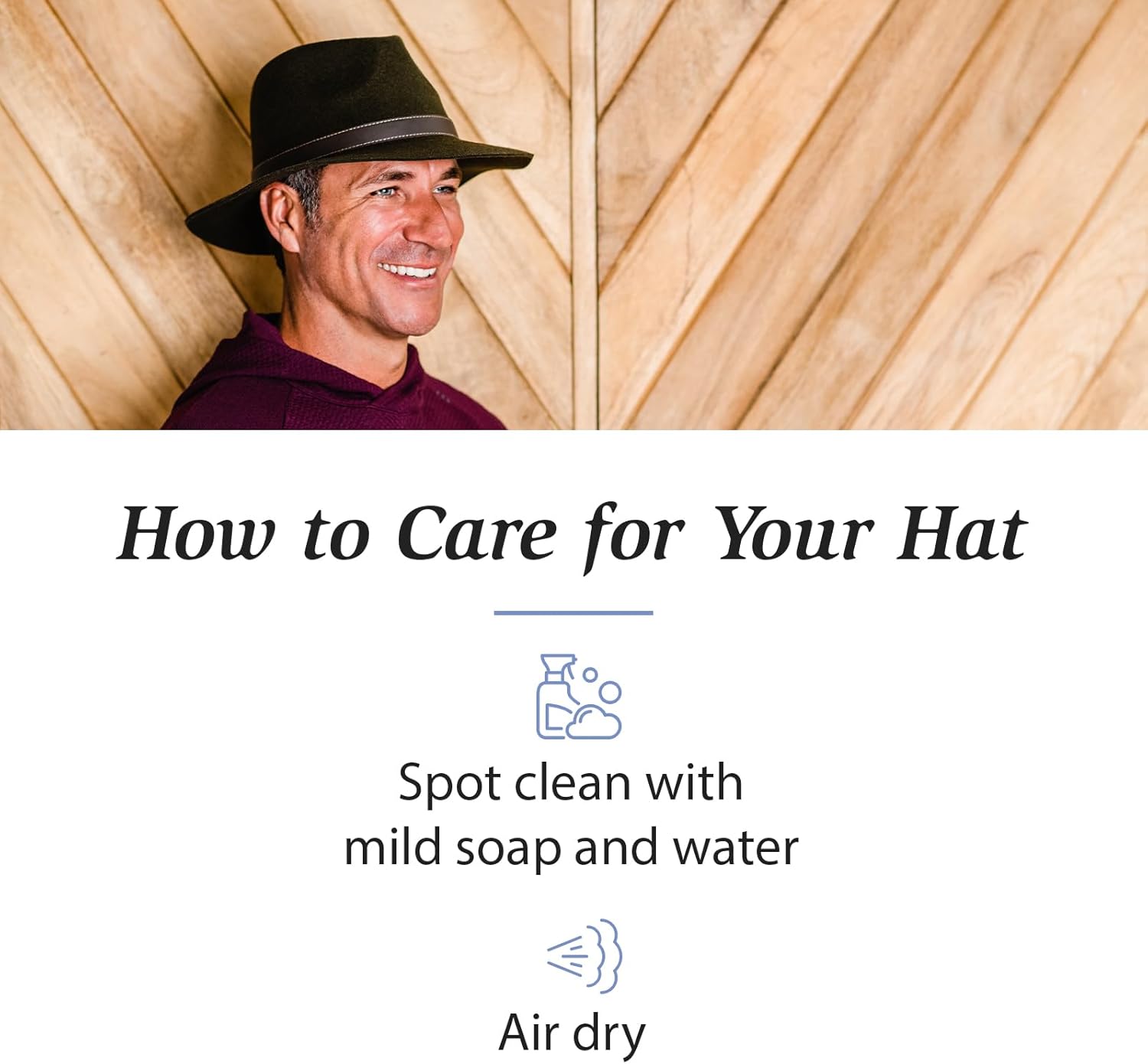 Wallaroo Hat Company Men’s Durango Fedora – UPF 50+ Sun Protection, Wide Brim Sun Hat, Packable and Adjustable Sizing - Image 5