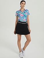 Vista 5 de Camisa de golf para mujer, polo de golf de secado rápido que absorbe la humedad para mujer