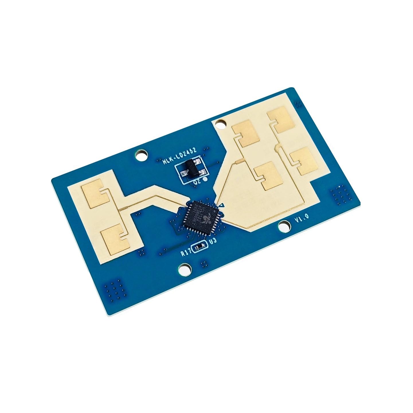 LD2452 24GHz Radar Sensor for Person & Position Detection, Multi-Target Tracking up to 3 People, 6 m Range, FMCW mmWave Radar, UART, 3.3 V/5 V, Smart Home & IoT