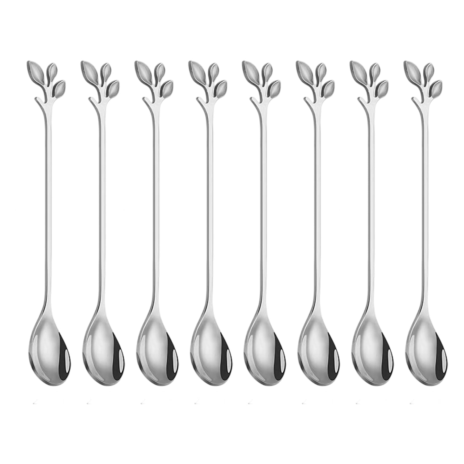 Zxfdsfdbnm Multipurpose Nonrust Steel Spoon with Leaves Shape Suitable for Coffee Stirring Dessert Serving and Gift Use Multipurpose