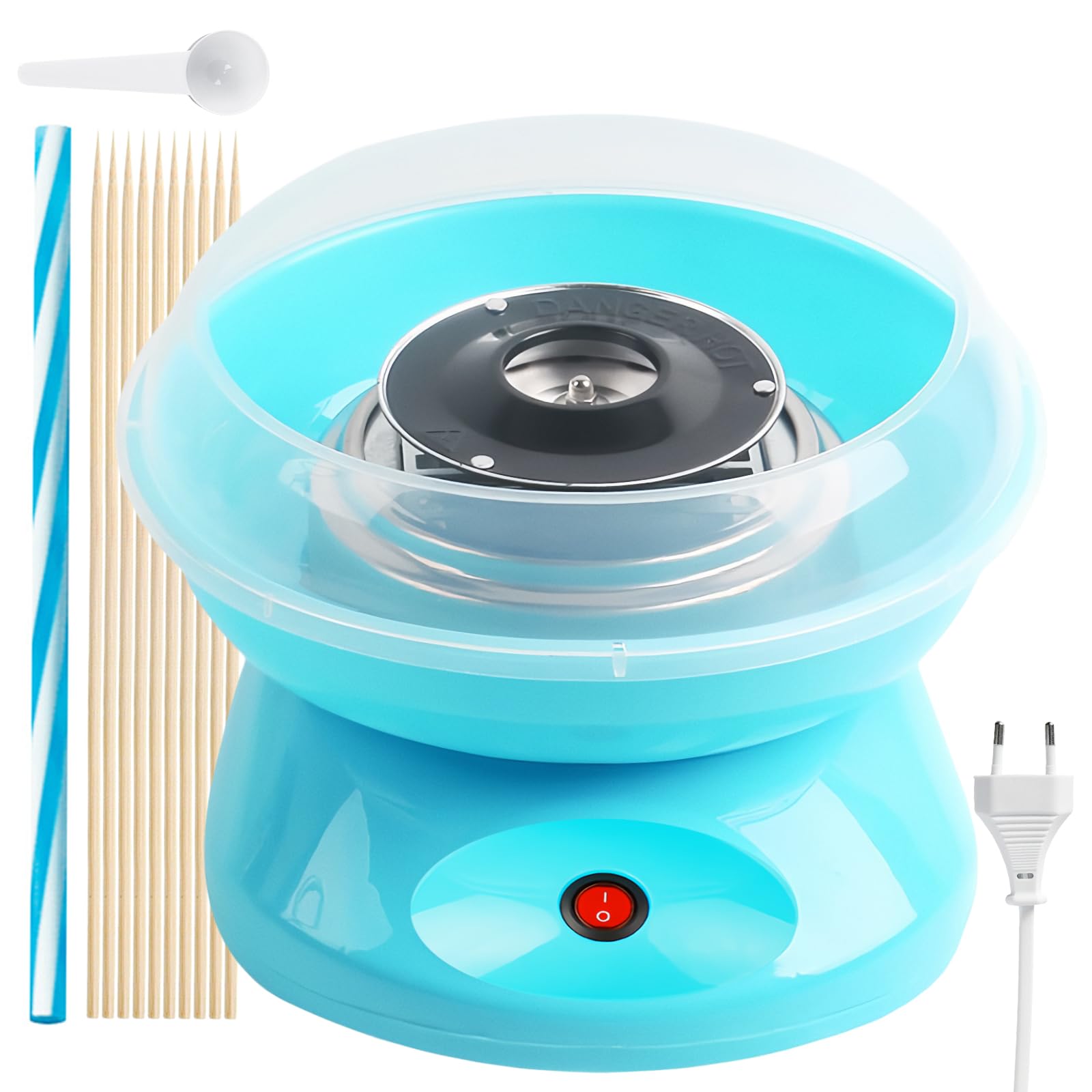 Machine À Barbe À Papa, Cotton Candy Machine, Machine À Bonbons En Coton, Électrique Candy Floss Maker 450w Avec Accessoires Pour Anniversaire Diverses Fêtes Facile À Utiliser Et À Nettoyer