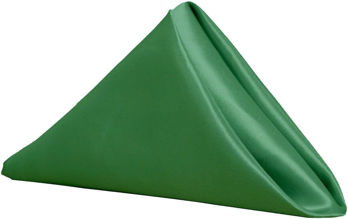 YOUR CHAIR COVERS - 20 inch Satin Cloth Napkins Pink (Pack of 10), Oversized, Hemmed Table Napkins for Restaurant, Bistro, Wedding, Thanksgiving and Christmas : Home & Kitchen