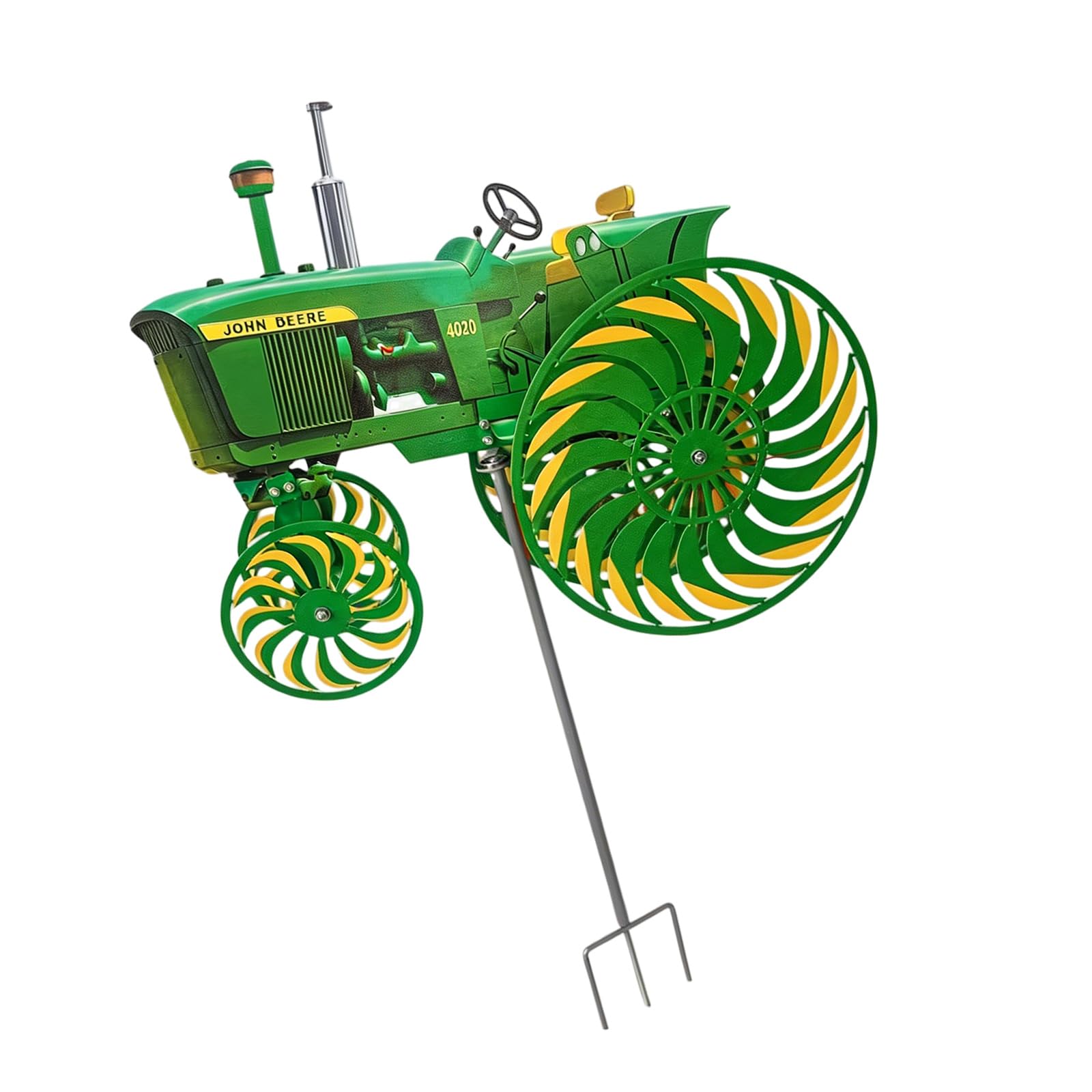 Garden Wind Spinner Windmill Stake with Rotatable for Yard Garden Unique Outdoor Sculptures Ornament Whirling Combine Yard Decoration
