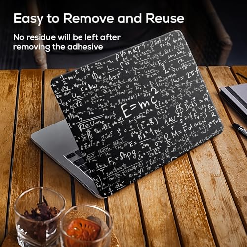 Image of Galaxsia Special-Relativity Top+Wrist Pad Vinyl Laptop Skin /Sticker /Cover Upto 15.6 Inches Laptops Laminated-Removable-HD Quality Compatible for Hp-Dell-Sony-Lenovo-Asus etc.(15x10 Inches)