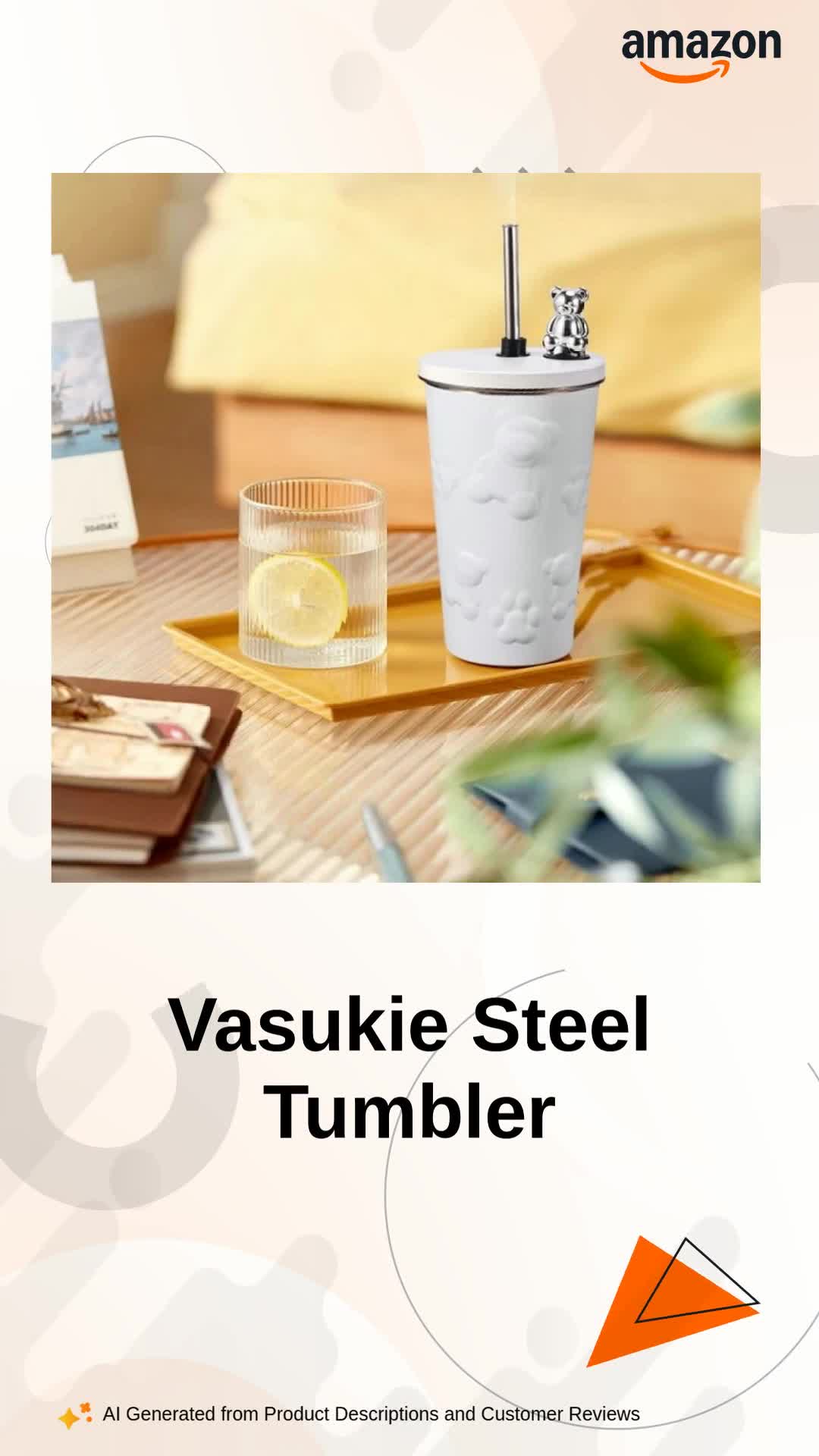 Buy Vasukie 600ML Stainless Steel Tumbler Hot and Cold with Lid