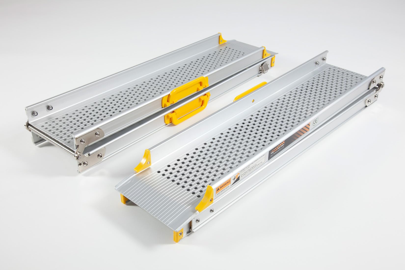 The Ramp People Silver Folding & Telescopic Wheelchair Ramps 7Ft - 10Ft - Bridge Thresholds, Overcome Steps (8Ft / 240Cm)