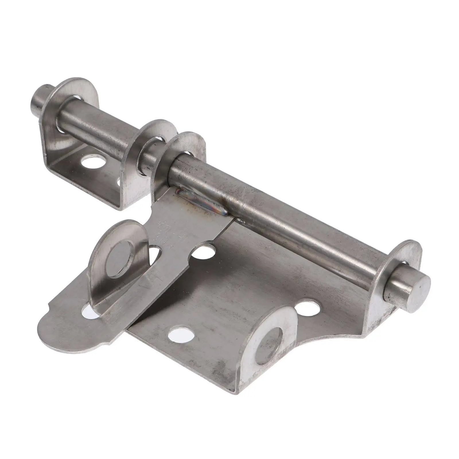Metal Slide Bolt Latch with Padlock Hole for Garden Wooden Gate Panels