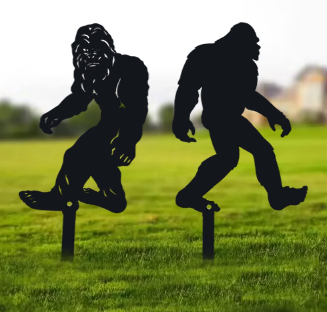 Gojoquanzhou Bigfoot Garden Stake, Two Pieces Metal Sasquatch Yard Art Sign  Christmas Outdoor Decoration Black Bigfoot Sculptures for Lawn Patio Decor  : Amazon.ca: Patio, Lawn & Garden