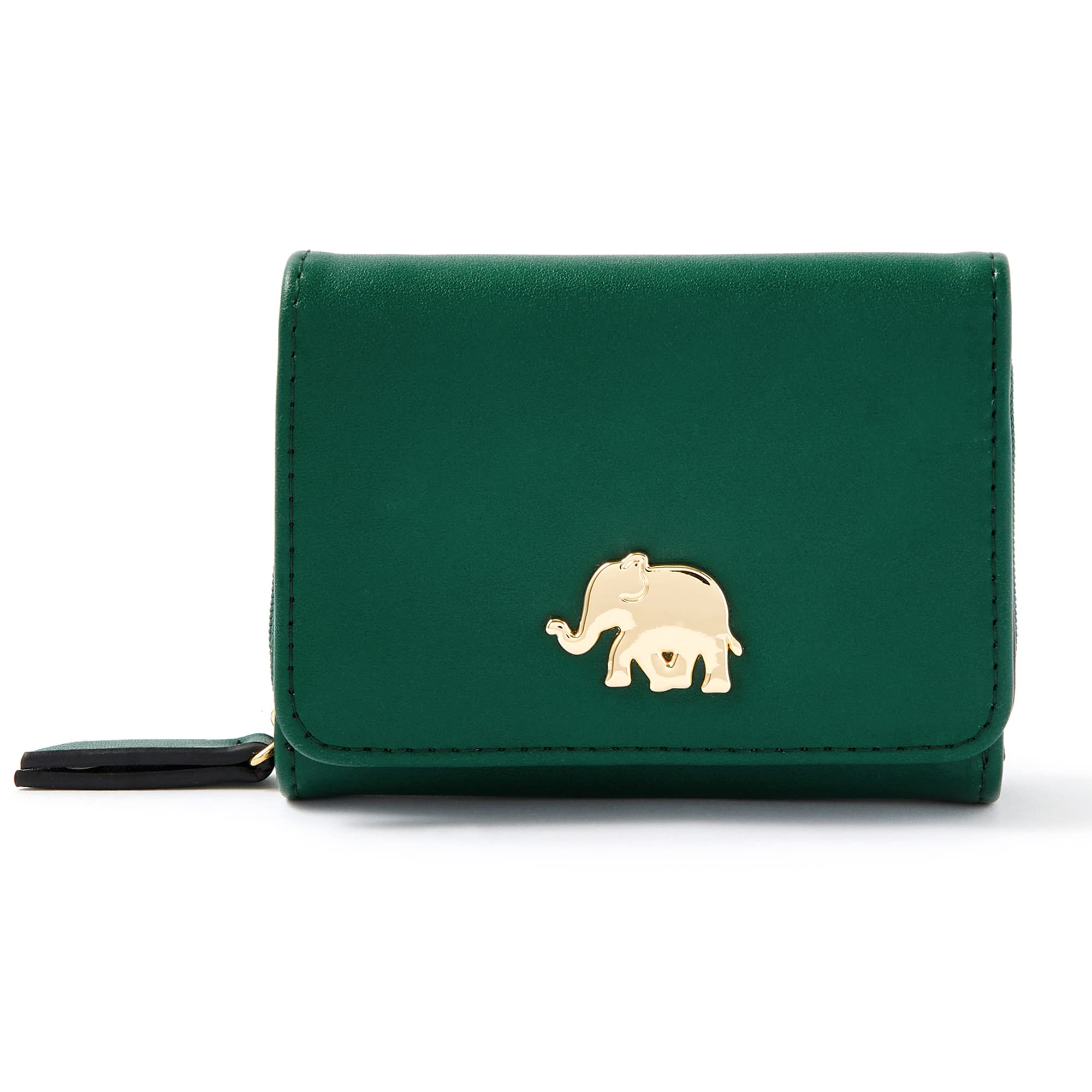 accessorize London Women's Faux Leather Green Elephant Purse-picture-34