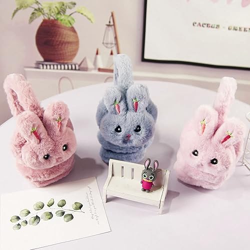 Miniatura 5 de Orejeras deportivas de invierno para niños y niñas, con diseño de animales, de piel sintética, para esquiar, nieve, calentadores de orejas, a prueba