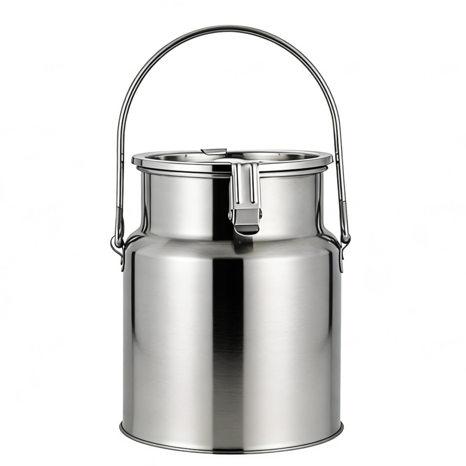 lechera de acero inoxidable con tapa Cubo para Transportar Leche, para almacenar líquidos y sólidos,Nofaucet-10L