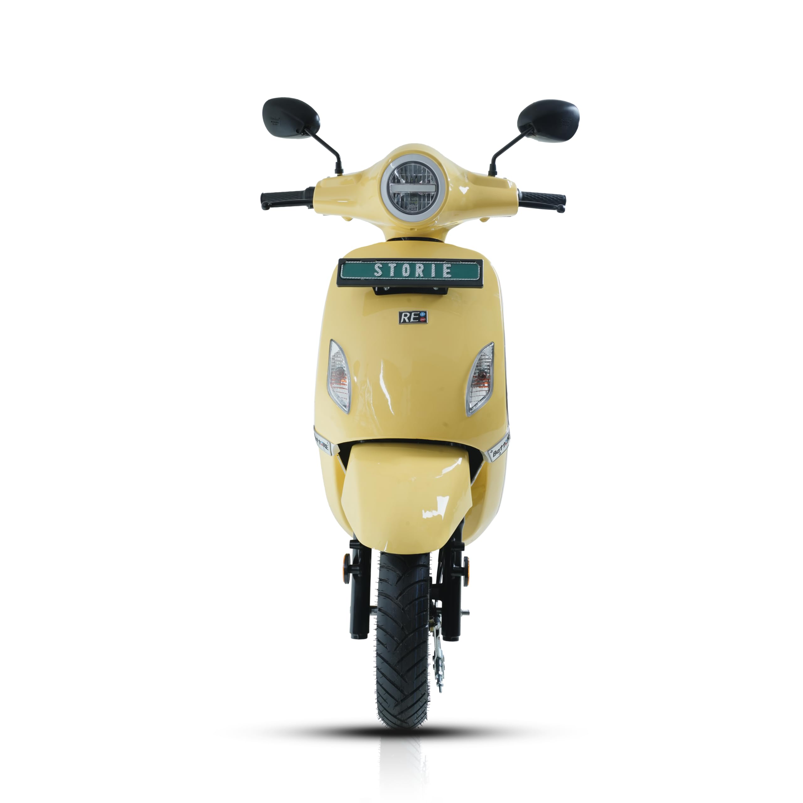 BattRE Storie Electric Scooter | Metal Panels | 132 KM Range | LucasTVS Motor & Controller | Ecru Yellow-image-33