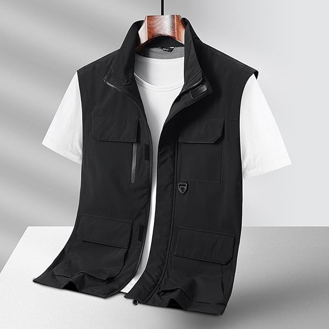 Gilet Donna Senza Maniche Con Cappuccio E Coulisse - Leggero, Morbido, Multitasche - Per Autunno, Sport E Pesca