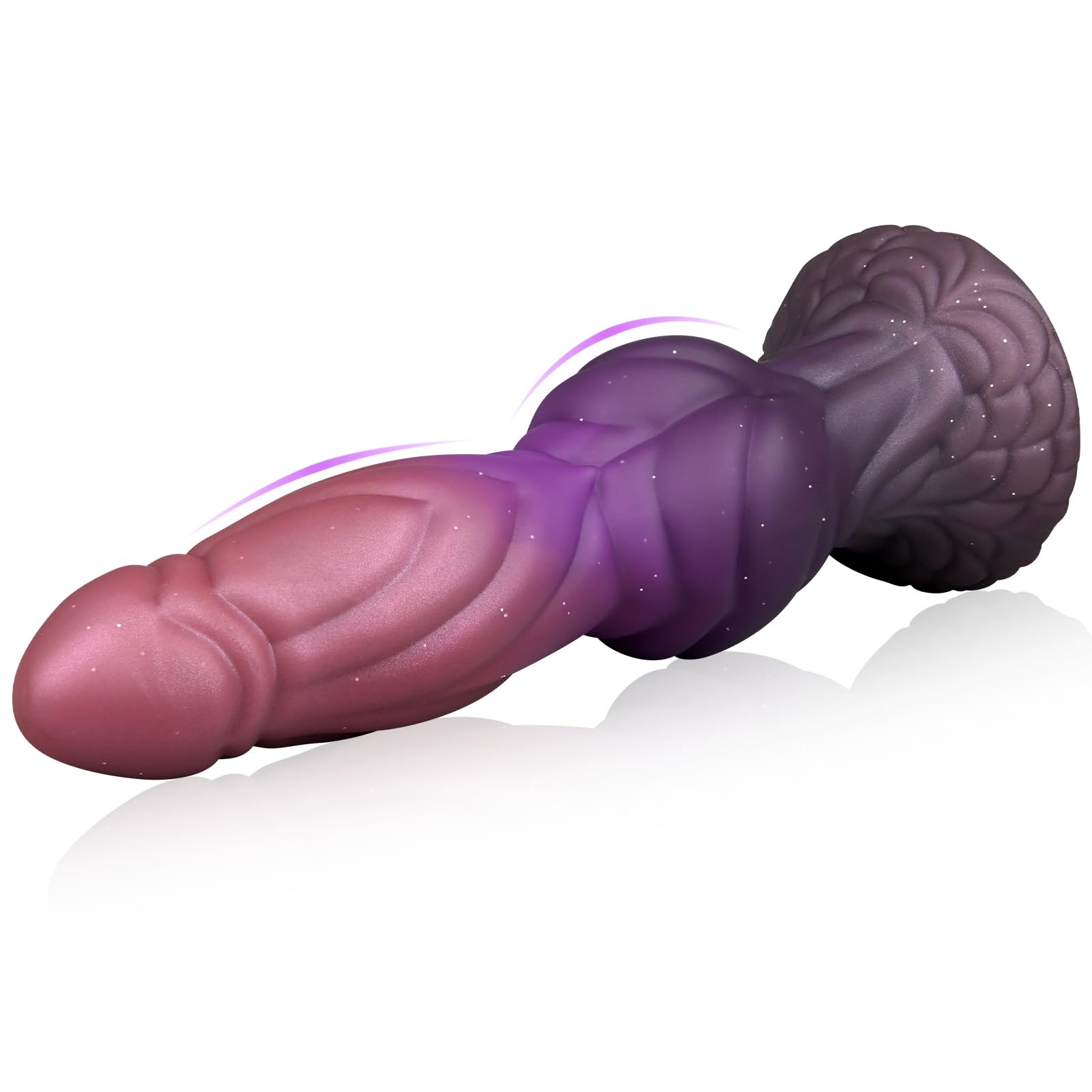 SXOVO Dildo Anale Butt Plug 23 CM Dildo XXL con Grosso Nodo Fallo Grosso in Silicone Morbido con Potente Ventosa Plug Anale Dilatatore per Donna Uomo