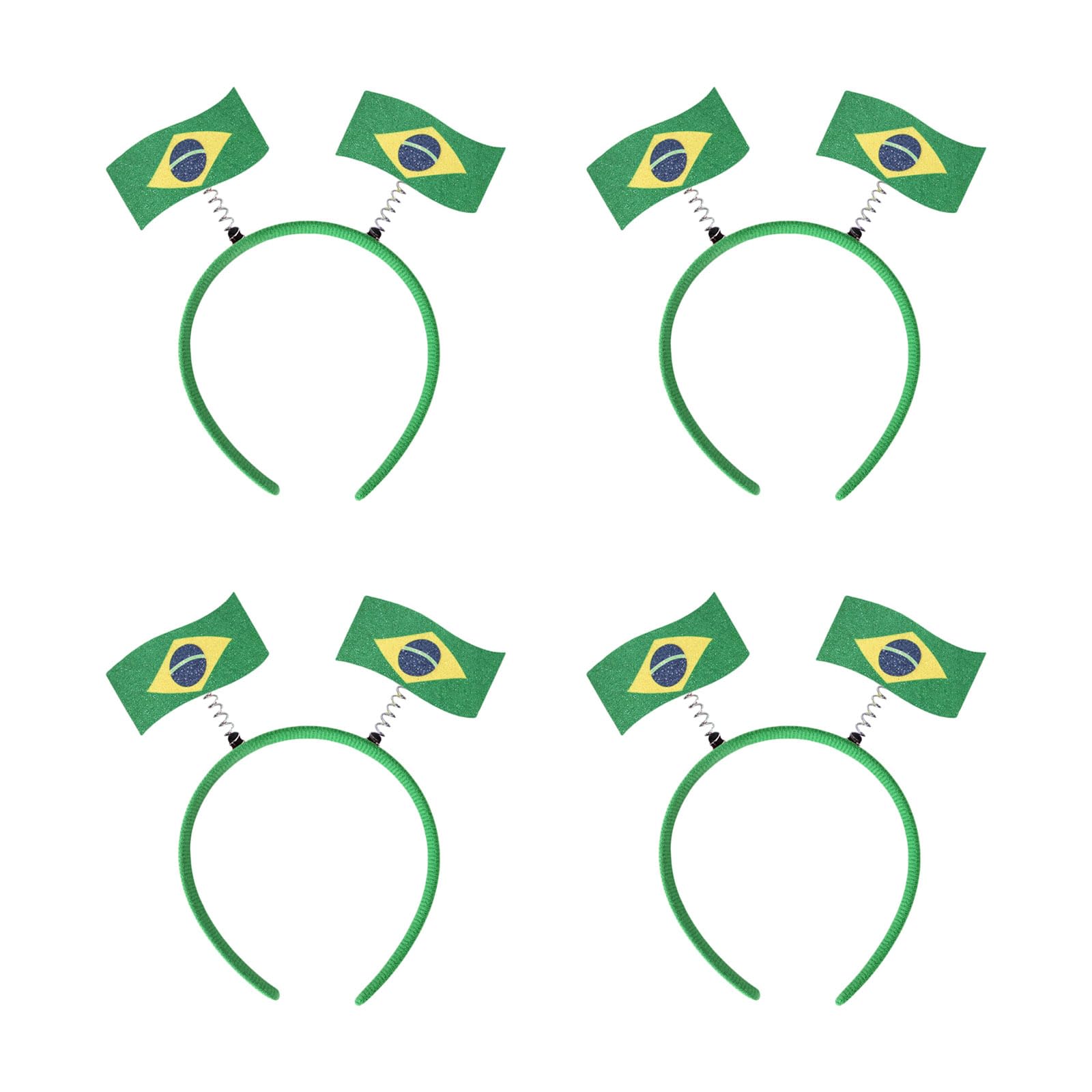 hogtnd 4 Colorful International Flag Cheering Headbands Headwear Headwear for Sports Events