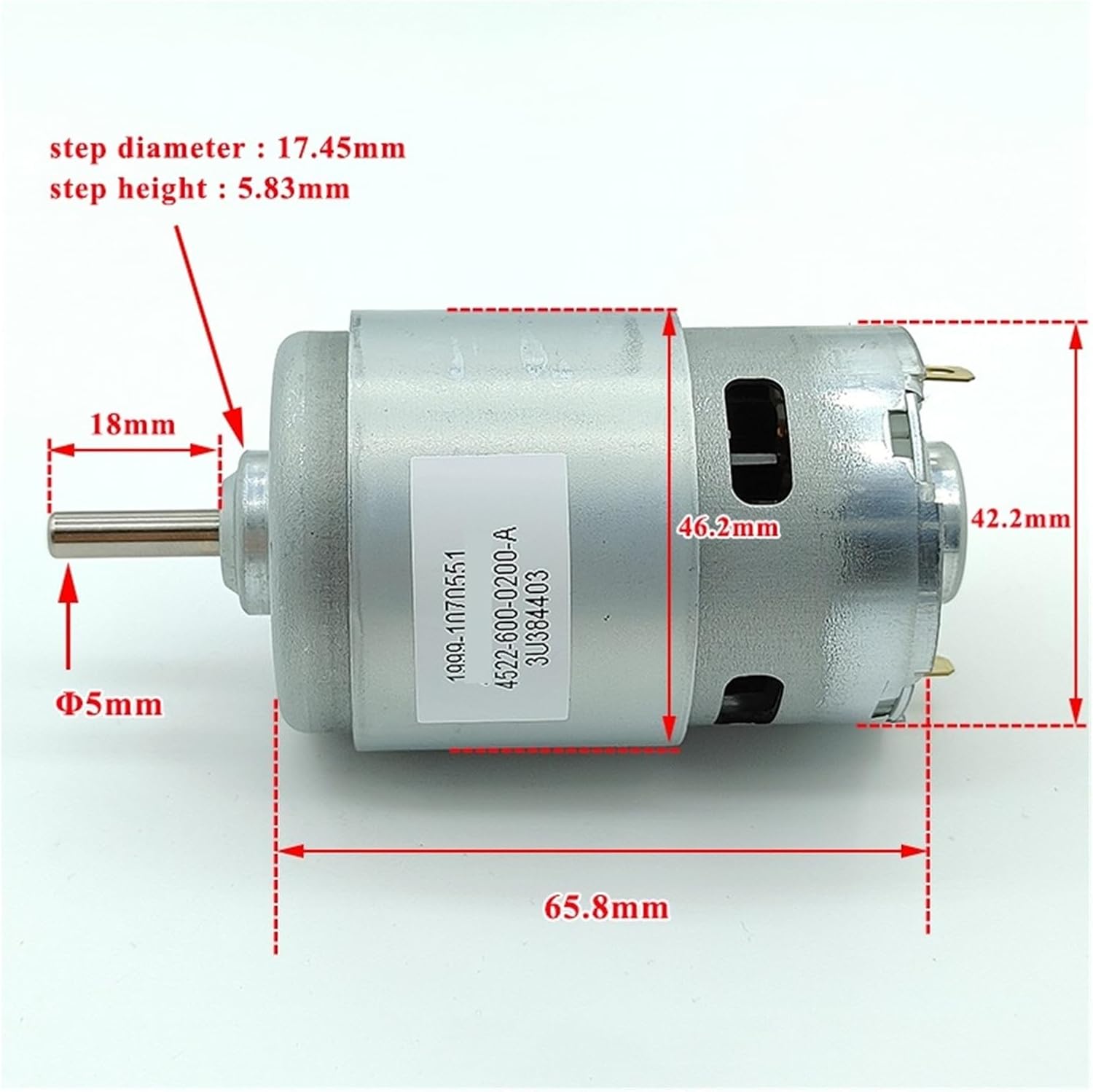 RS-775 DC Motor Engine DC 12V 18V 24V High Speed Power Dual Ball Bearing 42mm Motor DIY Drill Circular Saw Garden Tools