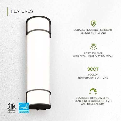 Miniatura 2 de ASD Iluminación LED de 24 pulgadas de montaje empotrado  Interruptor de 25 W, 120 V, 1950 lm, 3000 K4000 K5000 K, regulable, no parpadea, Energy
