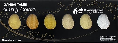 Kuretake Gansai Tambi - Set de 6 colores Starry 6