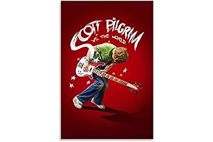 Scott Pilgrim Vs. The World Movie Poster: Unframed Retro Comic Book Cover...