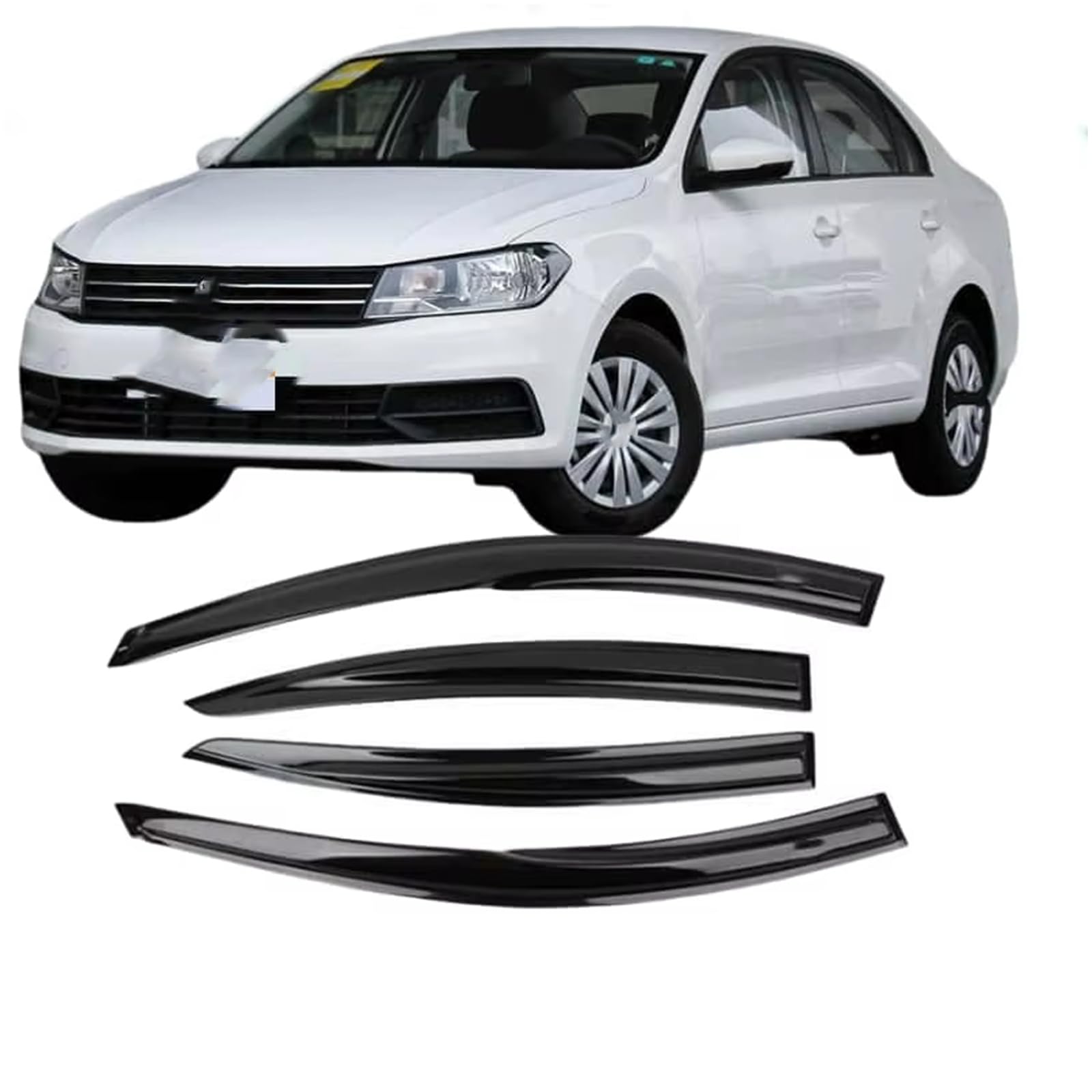 Déflecteurs vent d'air VW Santana 2013-2021, déflecteurs fenêtre latérale voiture