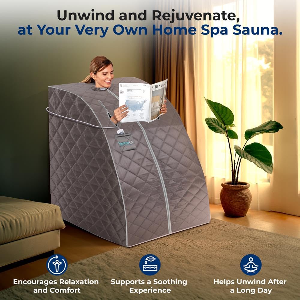 Amazon.com : SereneLife Portable Sauna Box for Home, Infrared