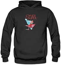 XIULUAN Women's Cyndi Lauper New Wave Logo Hoodies XXL Dark Grey - coolthings.us