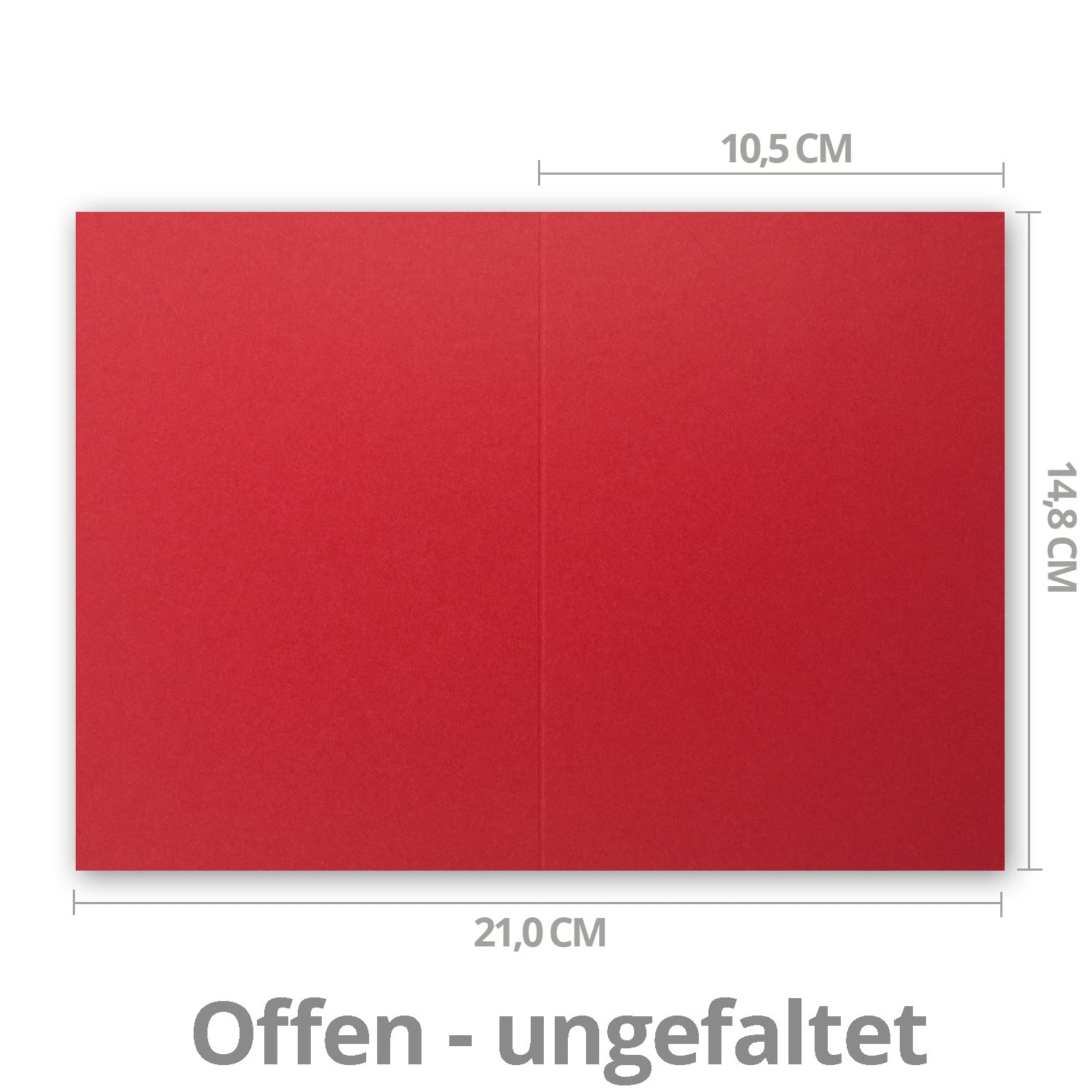 Farbenfroh - Lot De 10 Cartes Pliantes - Format A6-C6 - Avec Enveloppes
