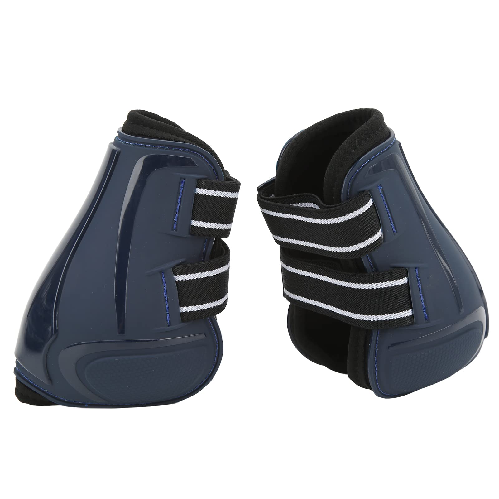 4 Piezas Botas para Patas de Caballo, Botas Protectoras con Absorción de Impacto en Neopreno y PU para Equitación, Protección Tendinosa y de Salto con Forro Suave para Patas