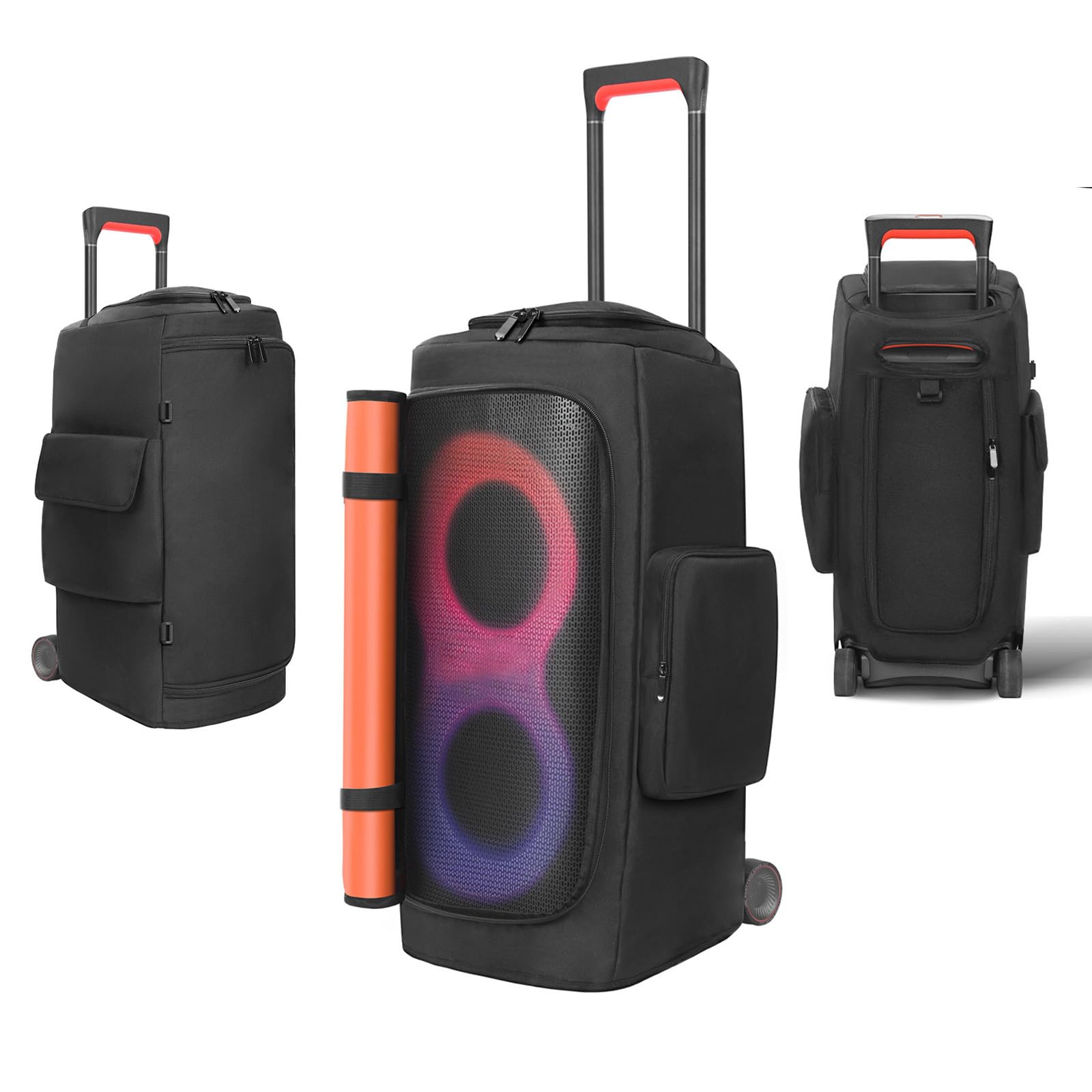Copertura antipolvere per altoparlante compatibile con altoparlante portatile JBL PartyBox 310/PartyBox Stage 320, custodia protettiva da viaggio con tasche per accessori