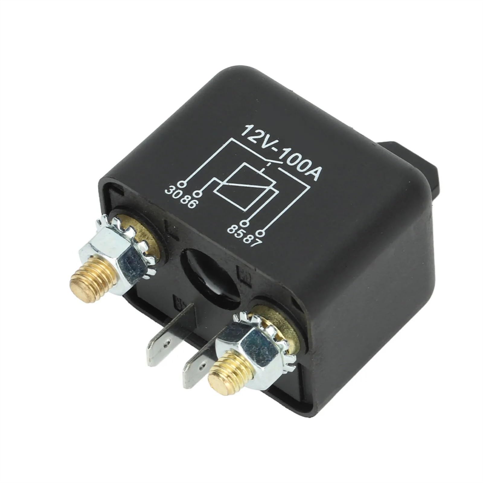 Solenoide de relé de arranque sin solenoide de relé for cortacésped, carrito de tractor de jardín, 4 pines, 12 V, 100 A