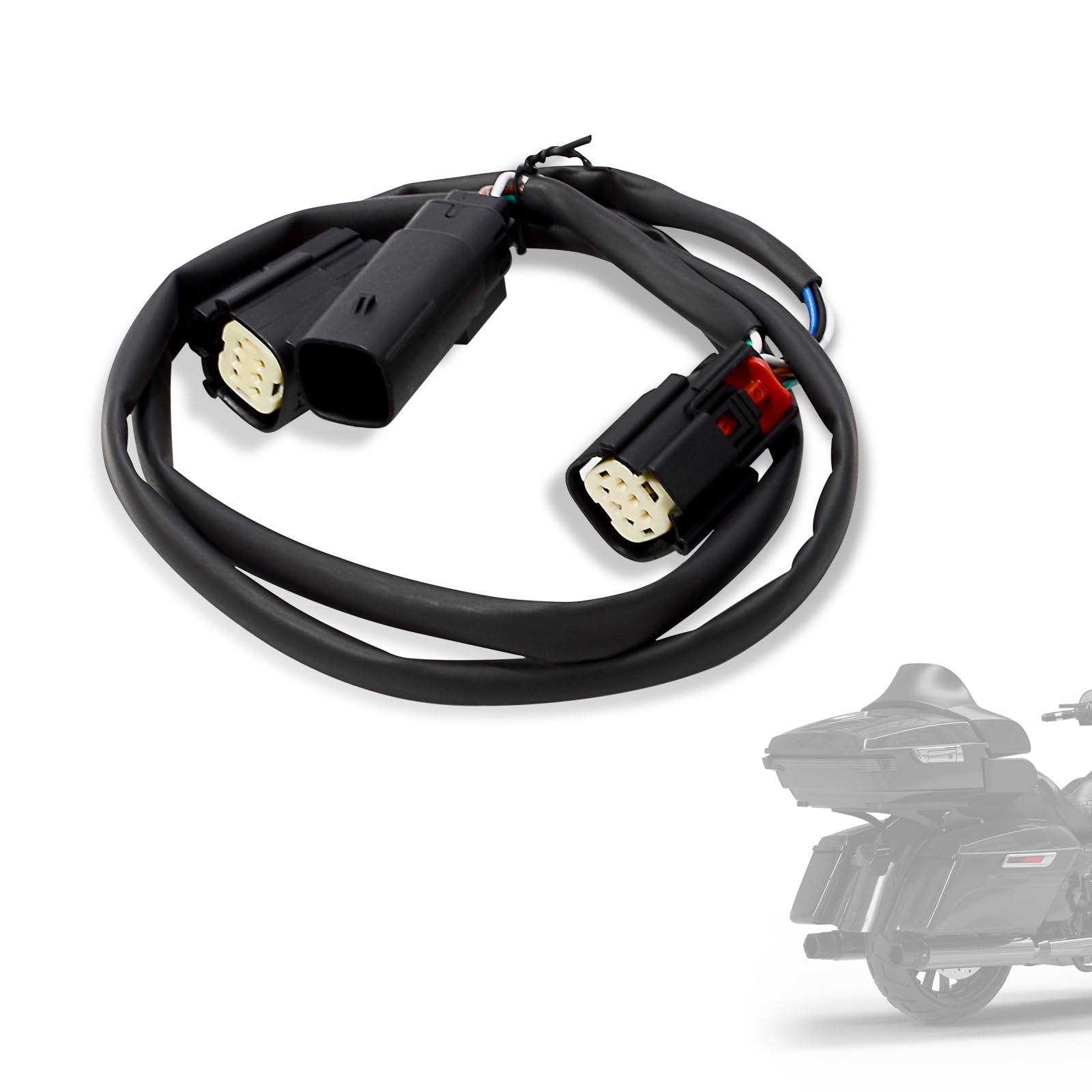 WOWTK Tour Luggage Pack Quick Disconnect Wiring Harnesses,Plug-n- Play Power tap Harness for Harley Touring 14-24,for Road King, Road Glide, Street Glide, Electra Glide Standard and Select CVO