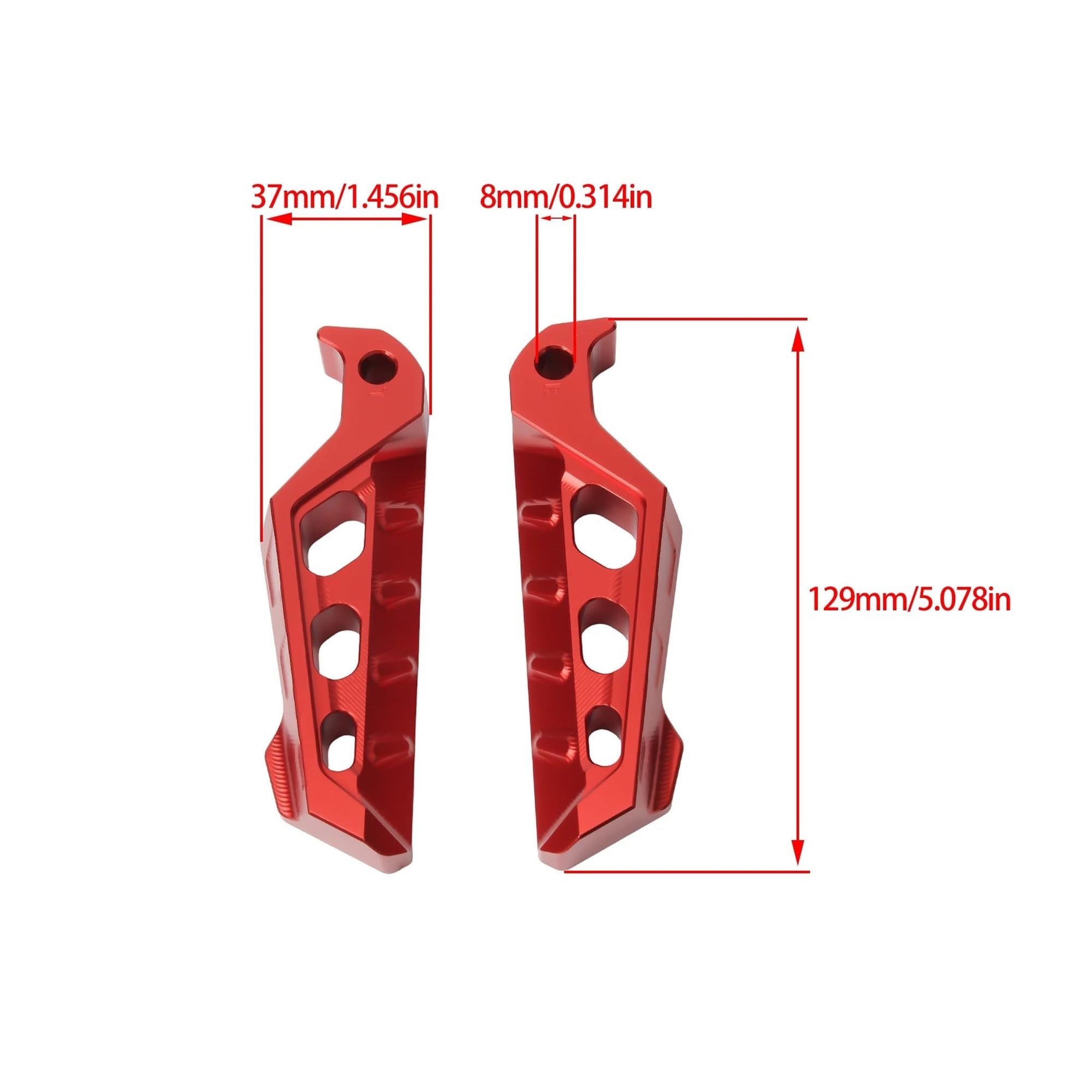 Repose-Pieds Arrière pour Scooter pour Yamaha X-Max (125/250/300/400) Et pour NMAX 155 – Accessoires Usinés CNC(Blue)