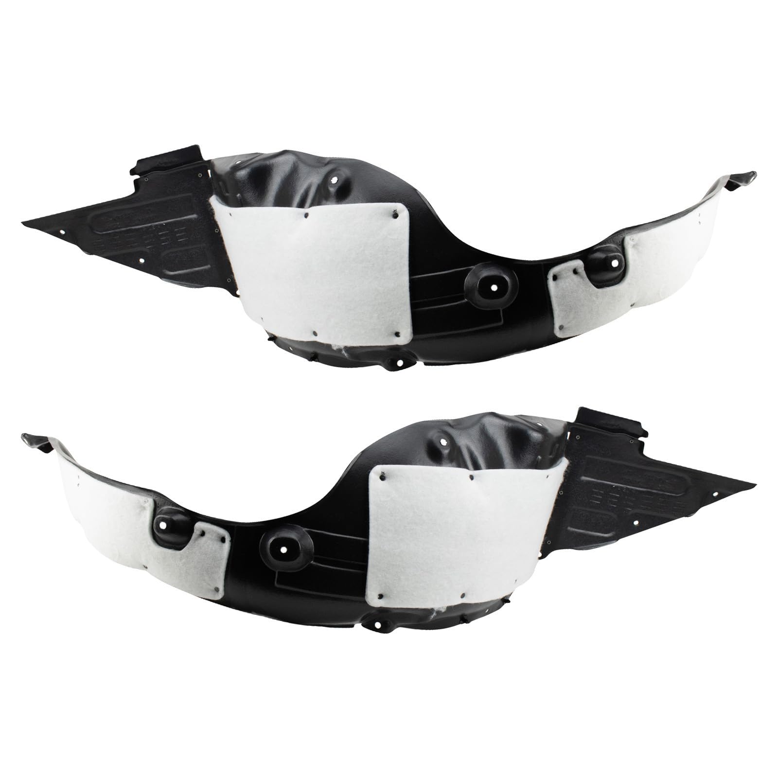 TRQ Front Driver and Passenger Side Inner Fender Liner Set | For 2014-2015 Kia Optima US Built Models 1st VIN Digit 1