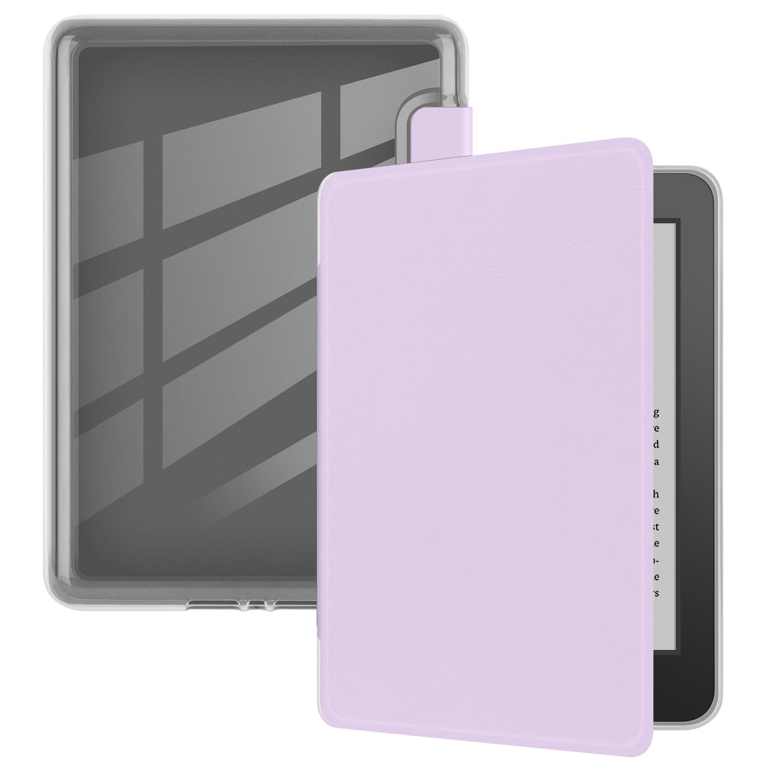 Custodia per Kindle Paperwhite da 6" (7a generazione 2015), ultra trasparente, morbida e flessibile, in TPU trasparente, con funzione di accensione/spegnimento automatico, per Kindle Paperwhite