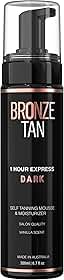 Existing Beauty Mousse Autobronzeadora Bronze Tan Para Tons Escuros | Autobronzeador Sem Sol Para Todos Os Tons De Pele | Autobronzeador De Qualidade Profissional Com Aroma De Baunilha | Mais Vendido
