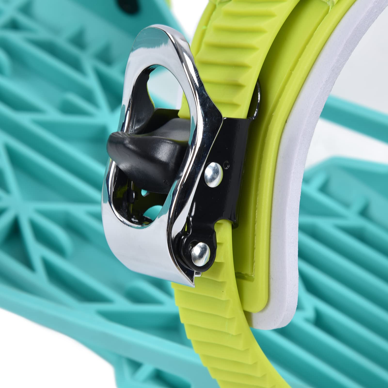 Syrisora 1 Paia Mini Pattini Da Sci Verde Nylon Portatile Regolabile Snowboard Scarpe per Sci All'aperto Sport