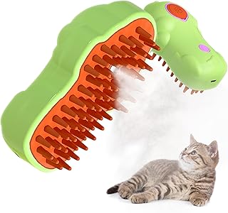 Syzplnwy Katzen-Dampfbürste - 3-in-1 Fellpflege, Reinigung & Massage mit Fluffy Mist Technologie für Indoor Katzen & Haustiere - Silikon Haarentferner für Haarausfall, Schuppen & Knoten product image