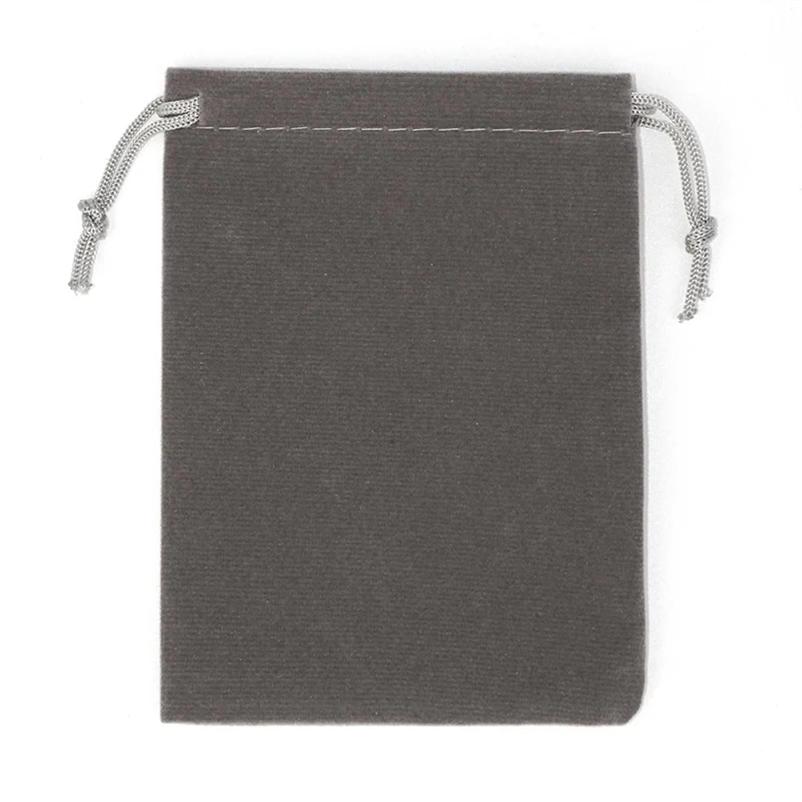 10 Stück Schmuckverpackung und Organizer, Hochzeitsbevorzugungsbeutel, Schmuckbeutel, Samt-Geschenkbeutel mit Kordelzug, Baumwollbeutel(Gray,30X40_15.5X10.5X8.5CM)
