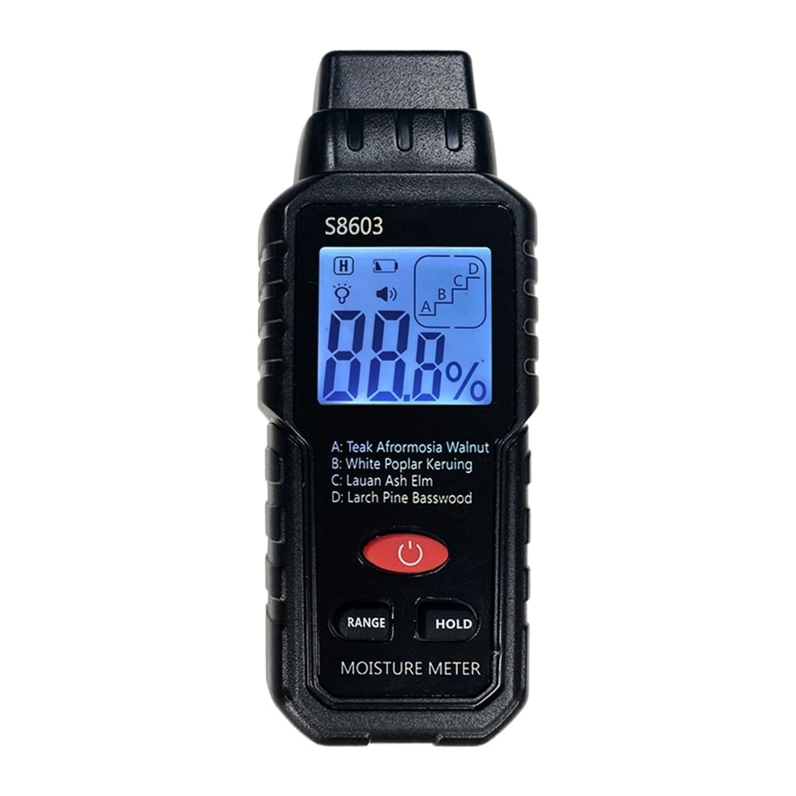 Misuratore Di Umidità Del Legno Digitale A Due Pin 0-99,9% Tester Rilevatore Legname Con Ampio Display LCD Semplice da usare