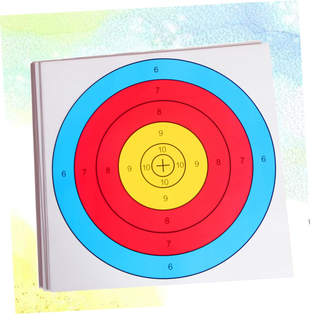 Abaodam 40 Pcs Target Practice Targets Range Arrow Shot Paper Semi-Ring Accessories