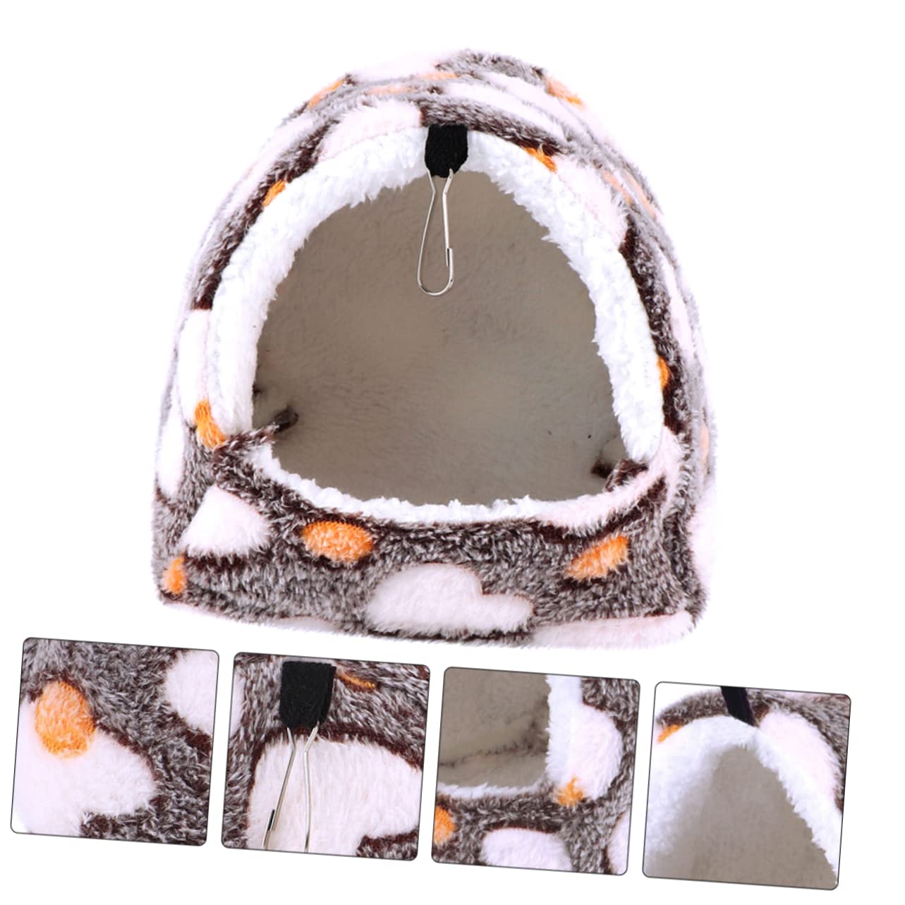 SUPVOX 5piezas Hamster Hammock Colgante De Invierno para Cama Acolchada y Cálida con Ganchos para Hámsters y Roedores Diseño De
